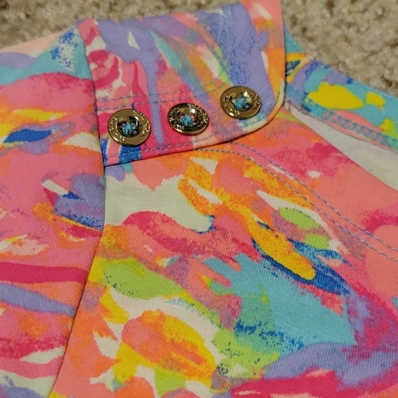 NWOT Lilly Pulitzer Sophie Pink Palm Beach Coral Dress UPF 50+ Medium # 17412 - Picture 4 of 7